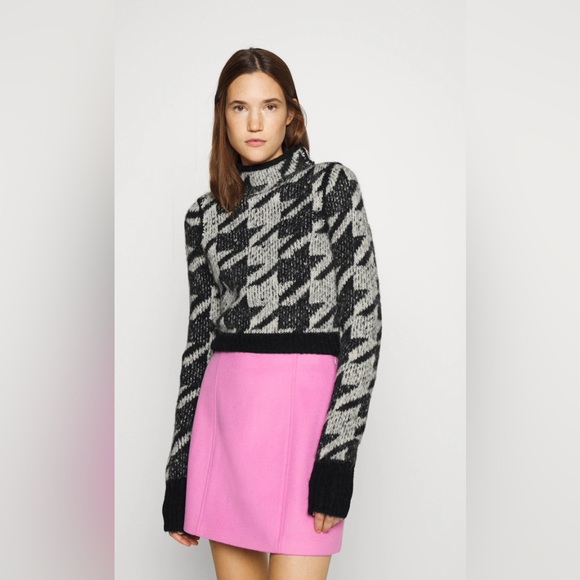 rag & bone Tops - Rag & bone black multi Edith mock neck